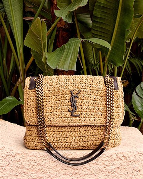 ysl rafia bag|saint laurent raffia bags.